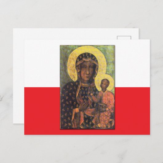 Onze dame van Czestochowa Briefkaart (Voorkant / Achterkant)