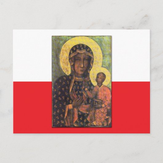 Onze dame van Czestochowa Briefkaart (Voorkant)