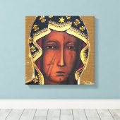 Onze dame van Czestochowa Canvas Afdruk (Insitu (Houten vloer))