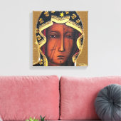 Onze dame van Czestochowa Canvas Afdruk (Insitu (Woonkamer))