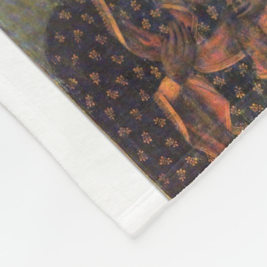 Onze dame van Czestochowa Fleece Deken (Hoek)