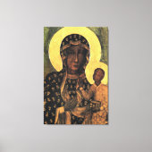 Onze dame van Czestochowa Maagd Mary Poland Madonn Canvas Afdruk (Voorkant)