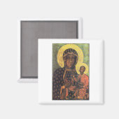 Onze dame van Czestochowa Magneet (Voorkant / Achterkant)