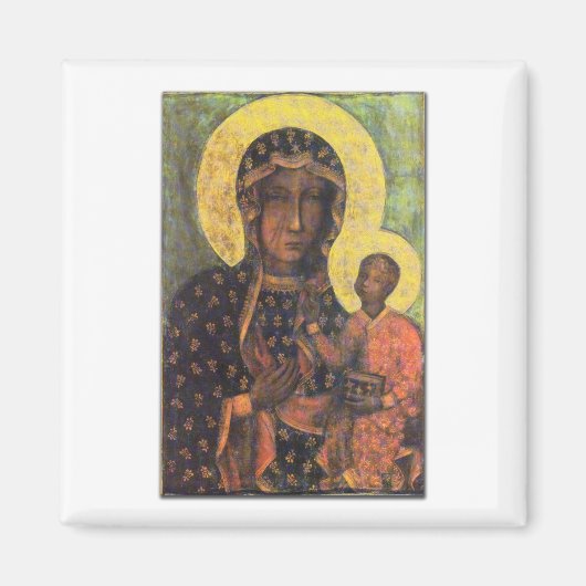 Onze dame van Czestochowa Magneet (Voorkant)
