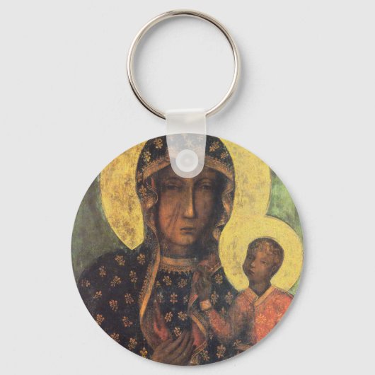 Onze dame van Czestochowa Sleutelhanger (Voorkant)