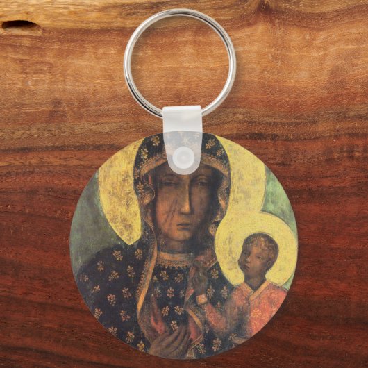 Onze dame van Czestochowa Sleutelhanger (Voorkant)