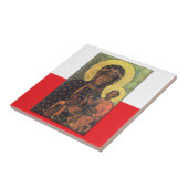Onze dame van Czestochowa Tegeltje (Zijkant)