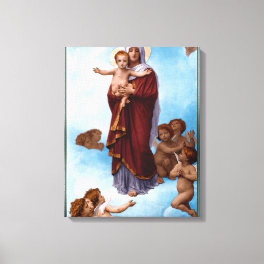 Onze dame van de Angels door William Bouguereau Canvas Afdruk (Voorkant)