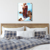 Onze dame van de Angels door William Bouguereau Canvas Afdruk (Insitu (Slaapkamer))