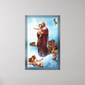 Onze dame van de Angels door William Bouguereau Canvas Afdruk (Voorkant)