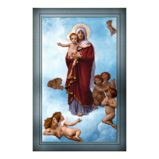 Onze dame van de Angels door William Bouguereau Foto Afdruk (Voorkant)
