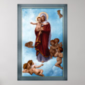 Onze dame van de Angels door William Bouguereau Poster (Voorkant)