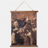 Onze dame van de berg Carmel 1641 Hangend Wandkleed (Voorkant)