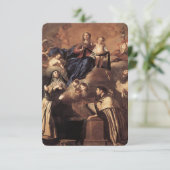 Onze dame van de berg Carmel 1641 Informatiekaartje (Staand voorkant)