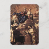 Onze dame van de berg Carmel 1641 Informatiekaartje (Voorkant)