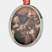 Onze dame van de berg Carmel 1641 Metalen Ornament (Links)