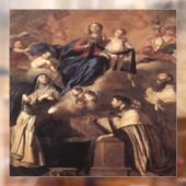 Onze dame van de berg Carmel 1641 Raamsticker (Vel 2)