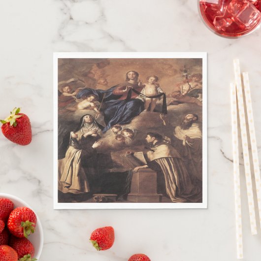 Onze dame van de berg Carmel 1641 Servet (Insitu)