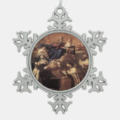 Onze dame van de berg Carmel 1641 Tin Sneeuwvlok Ornament (Voorkant)