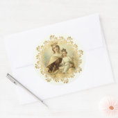 Onze dame van de berg Carmel Baby Jesus Scapular Ronde Sticker (Envelop)