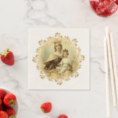 Onze dame van de berg Carmel Baby Jesus Scapular Servetten (Insitu)