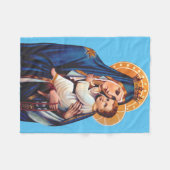 Onze dame van de berg Carmel Fleece Deken (Voorkant (Horizontaal))