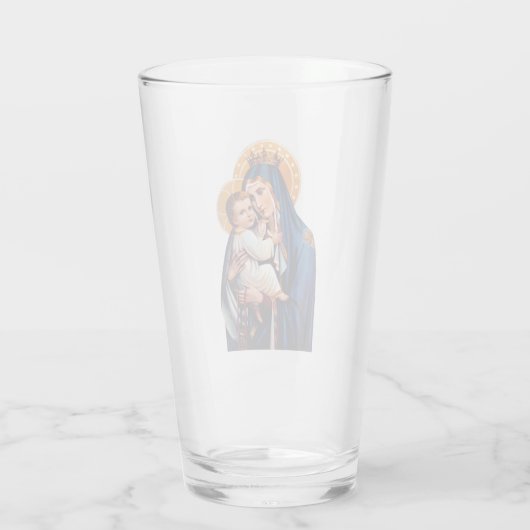 Onze dame van de berg Carmel Glas (Achterkant)