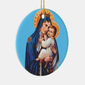 Onze dame van de berg Carmel Keramisch Ornament (Rechts)