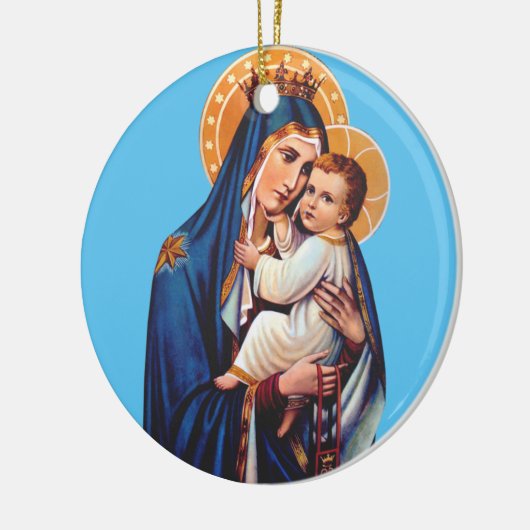 Onze dame van de berg Carmel Keramisch Ornament (Links)