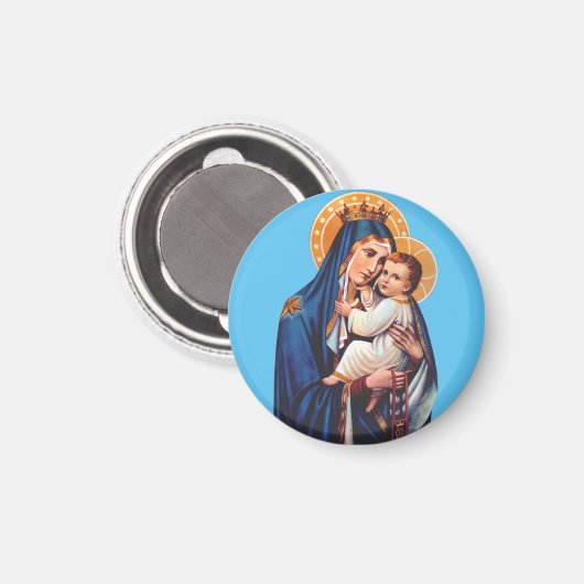 Onze dame van de berg Carmel Magneet (Voorkant / Achterkant)