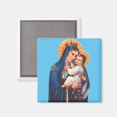 Onze dame van de berg Carmel Magneet (Voorkant / Achterkant)