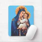 Onze dame van de berg Carmel Muismat (Met muis)