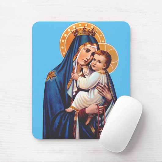 Onze dame van de berg Carmel Muismat (Met muis)