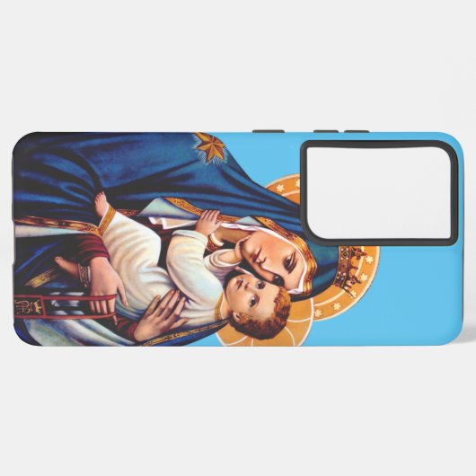 Onze dame van de berg Carmel Samsung Galaxy Hoesje (Achterkant horizontaal)