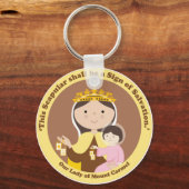 Onze dame van de berg Carmel Sleutelhanger (Voorkant)