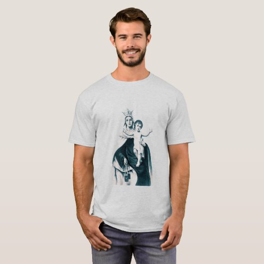 Onze Dame van de berg Carmel T-Shirt (Voorkant volledig)