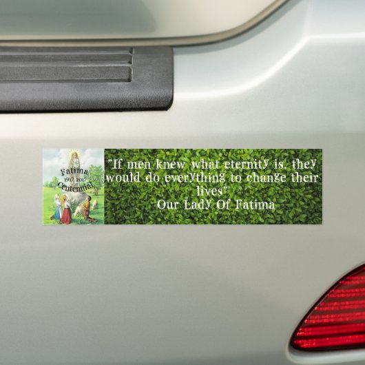 Onze Dame van de Bumpersticker van Fatima (Op auto)
