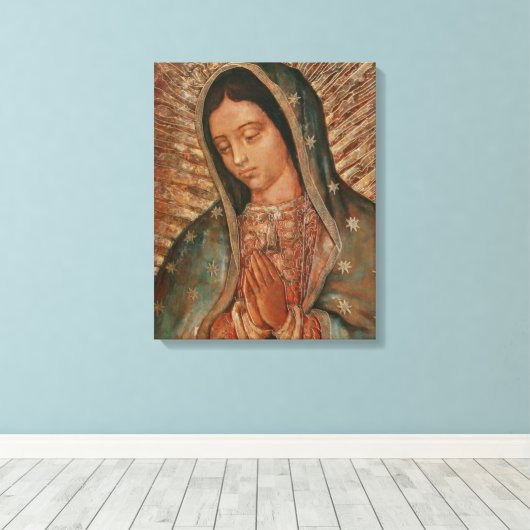 onze dame van de canvas guadalupe (Insitu (Houten vloer))