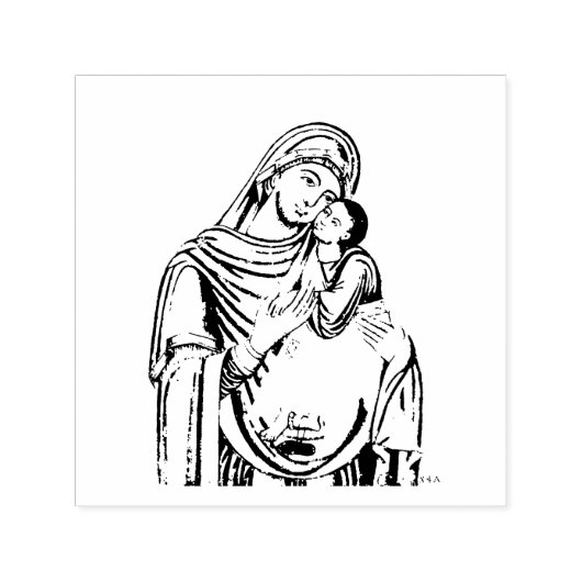 Onze Dame van de Gevoeligheid Zelfinktende Stempel (Design)