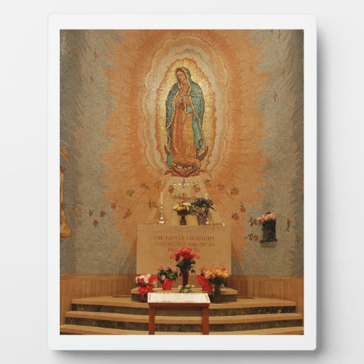 Onze dame van de guadalupe fotoplaat (Voorkant)