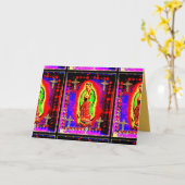 Onze dame van de guadalupe kaart (Gele Bloem)