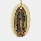 Onze dame van de Guadalupe-maagd van Guadalupe Keramisch Ornament (Rechts)