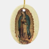 Onze dame van de Guadalupe-maagd van Guadalupe Keramisch Ornament (Voorkant)
