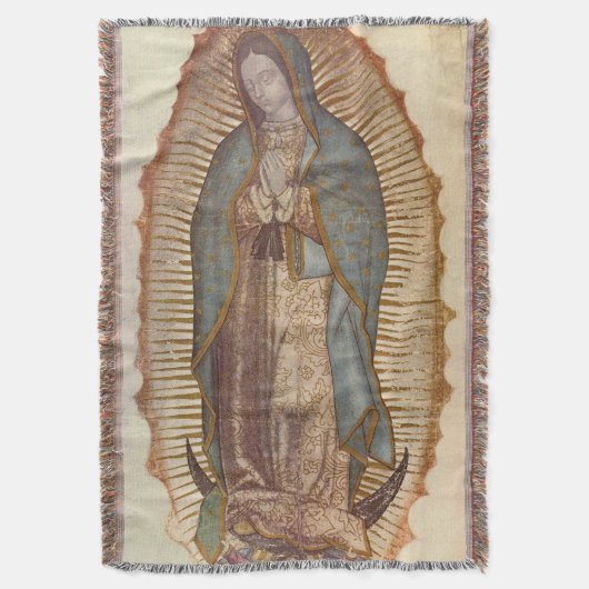 Onze dame van de Guadalupe-muur, een handvol geban Deken (Voorkant Verticaal)