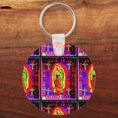 Onze dame van de guadalupe sleutelhanger (Voorkant)