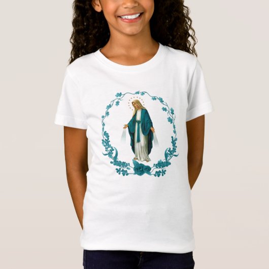 Onze dame van de Miraculous Medal T-Shirt (Voorkant)