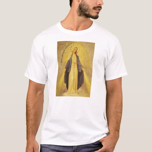 Onze dame van de Miraculous Medal T-Shirt (Voorkant)