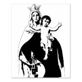 Onze Dame van de Mount Carmel Rubber Stamp Rubberstempel (Afrduk)