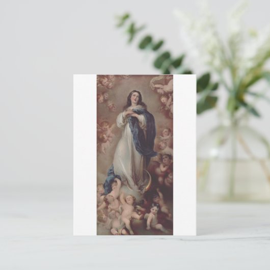 Onze dame van de onbevredigde conceptie briefkaart (Staand voorkant)