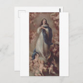 Onze dame van de onbevredigde conceptie briefkaart (Voorkant / Achterkant)